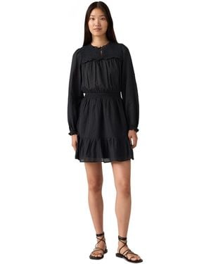 Levi's Liora Long-sleeve Midi Dress - Black
