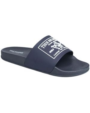 TRUE RELIGION Kendrick Logo Slide - Blue