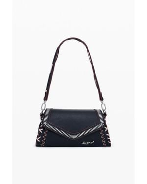 Desigual Medium Faux Leather Effect Bag - White