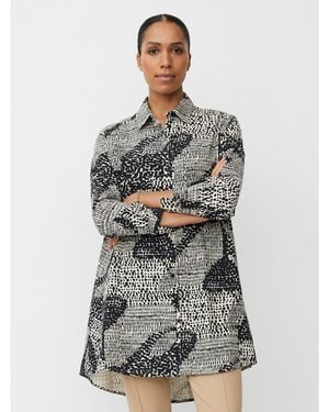 Masai Loose Fit Longline Shirt - Gray