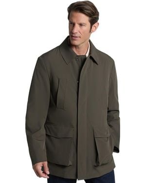 Ted Baker Short Modern-fit Rain Jacket - Brown