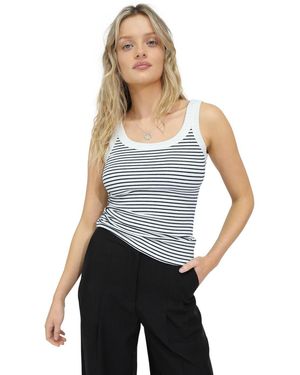 Belle & Bloom Last Time Ribbed Tank Top - White