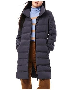 Bernardo Quilted Longline Puffer Walker Coat in Blue Lyst