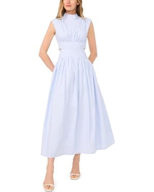 Parker The Julianne Maxi Mock Neck Dress - Blue