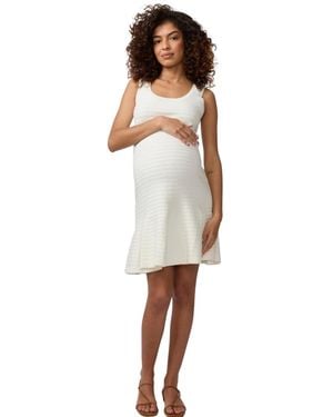 Ingrid & Isabel Ingrid + Isabel Maternity Ingrid + Isabel Sleeveless Pointelle Sweater Dress - White