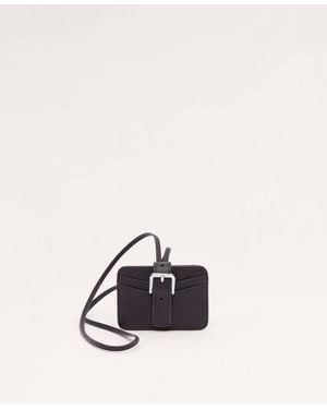 Mango Leather Buckle Cardholder - Red