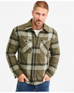 Sun & Stone Sun + Stone Case Plaid Flannel Shacket - Green