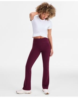 ID Ideology Petite Studio High Rise Flare leggings - Red