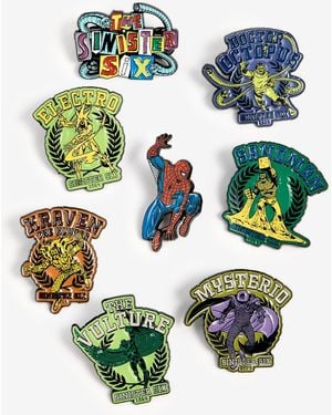Marvel | Macy's | Spider-man Sinister Six 8-pc. Enamel Pin Set - Green