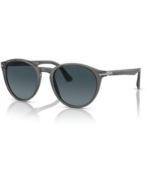 Persol Round Polarized Sunglasses - Blue