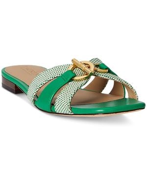 Ralph Lauren Blaike Slip On Slide Sandal - Green