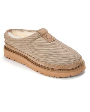 Dearfoams Knit Water Repellent Clog Slippers - Natural