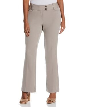 Rafaella Petite Curvy Fit Boot Cut Pants - Natural