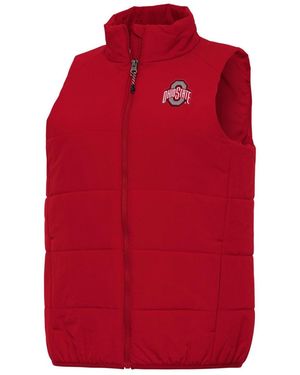 Antigua Ohio State Buckeyes Experience Full-zip Vest - Red