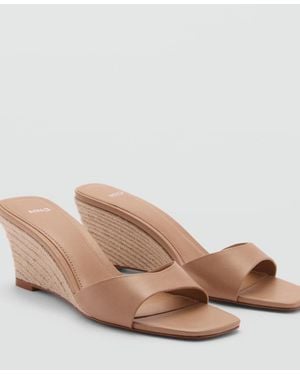 Mango Wedge-heel Sandals - Brown