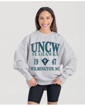 Gameday Couture Unc Wilmington Seahawks Premium Fleece Pullover Sweatshirt - Gray