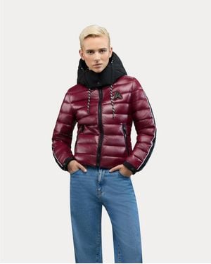 Alpenhaus Rousset Lightweight Cinched Puffer Jacket - Red