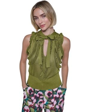 Sonia Rykiel Halter Sleeveless Blouse - Green