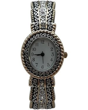 Olivia Pratt New Elegant Textured Bangle Watch - Multicolor