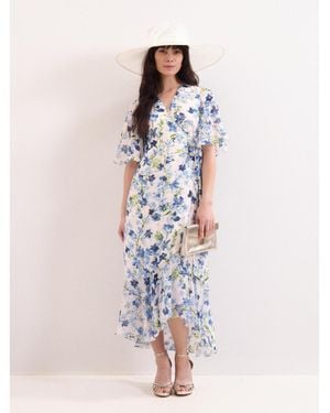 Phase Eight Juliette Floral Midi Dress - White