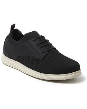Dearfoams Nash Stretch Knit Oxford Slip On Sneaker - Black