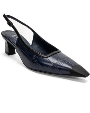 Prologue Shoes Hilda Block Heel Pump - Blue