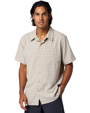 Marmot Eldridge Classic Plaid Button-up Short-sleeve Shirt - White