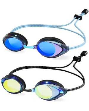 Gnuadz 2pieces Racing Swim goggles 180degree(s - Blue