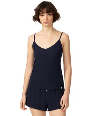 Gap V-neck Sleeveless Jersey Tank Top - Blue