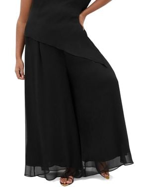 City Chic Plus Size Skyla Wide Leg Pant - Black