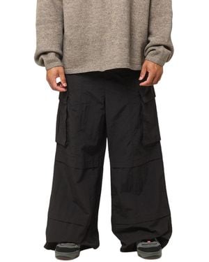 MNML Nylon Rave Cargo Pants - Black