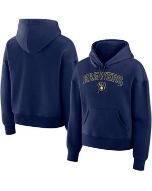Fanatics Milwaukee Brewers Lockup Legacy Fleece Hoodie - Blue