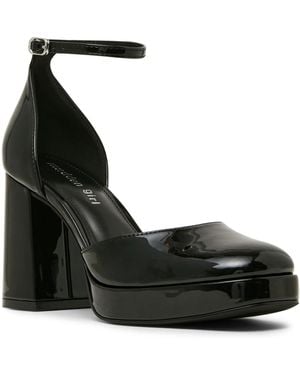 Madden Girl Desire Two-piece Block Heel Platform Dress Heels - Black