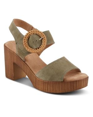 Spring Step Gamona Ankle Strap - Brown