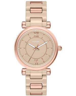 Fossil Quartz Gilmore Analog Water-resistant Bracelet Watch - Natural