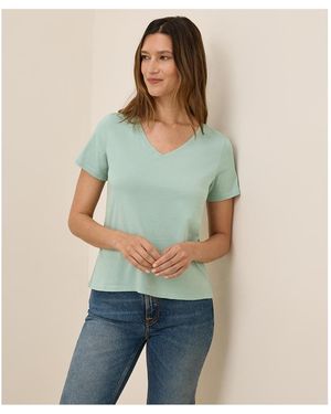 Pact Softspun V-neck Tee - Green