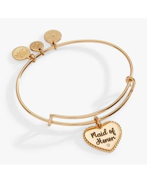 ALEX AND ANI Maid Of Honor Heart Bangle Bracelet - Metallic