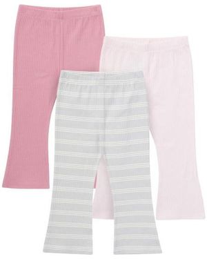 Gerber Toddler Girls 3-pack Textured Flare leggings - Black