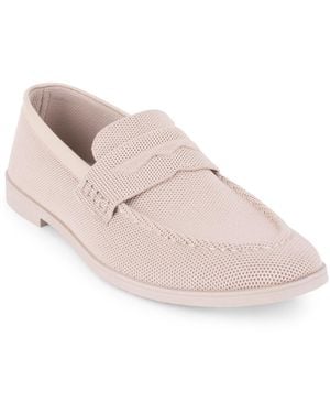 Tahari Marseille Knit Slip-on Loafers - Pink
