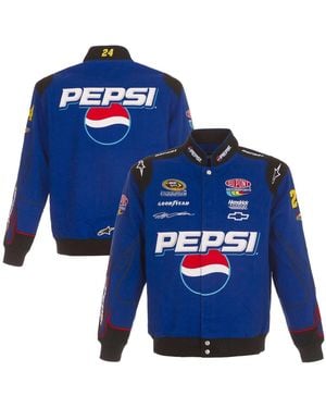 JH Design Jeff Gordon Pepsi Full-snap Twill Uniform Jacket - Blue