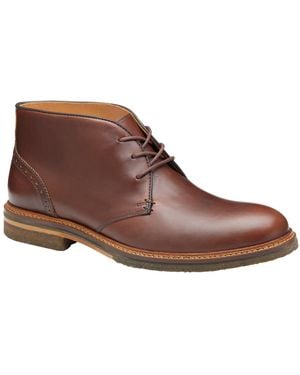 Johnston & Murphy Calder 2.0 Round Toe Boots - Brown