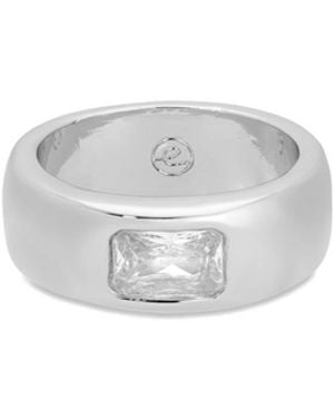 Ettika Emerald Cut Treasure Ring - White