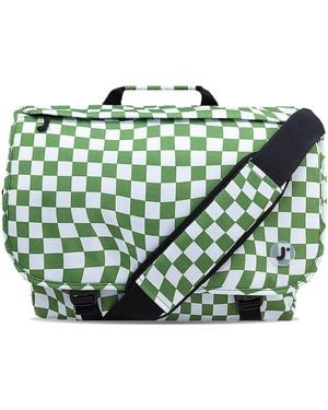 J World Thomas 16" Messenger Bag With Laptop Sleeve For School And Travel - Green