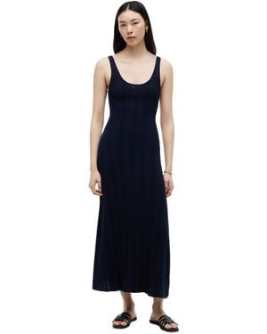 Tommy Hilfiger Cotton Cable Pointelle Maxi Dress - Blue