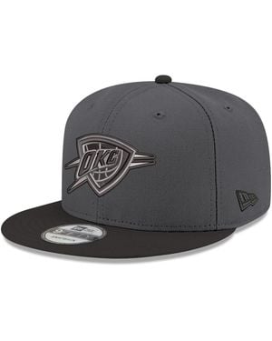 KTZ Gray/black Oklahoma City Thunder Logo 2-tone 9fifty Snapback Hat
