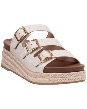 Gc Shoes Fabulist Triple Buckle Espadrille Wedge Sandals - Pink