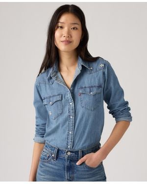 Levi's The Ultimate Western Cotton Denim Shirt - Blue