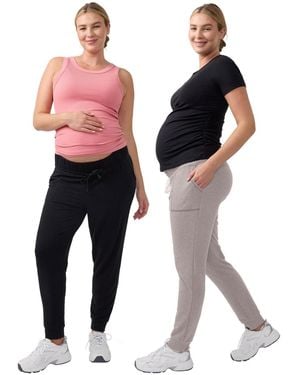 Ingrid & Isabel Ingrid + Isabel Maternity Knit jogger Bundle 2-pack - Black