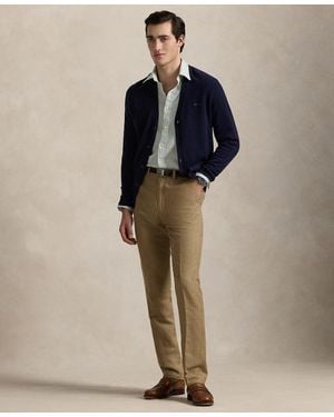 Polo Ralph Lauren Straight-fit Houndstooth Twill Pants - Blue