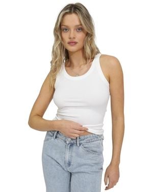 Belle & Bloom Belle And Bloom Last Time Ribbed Tank Top - White